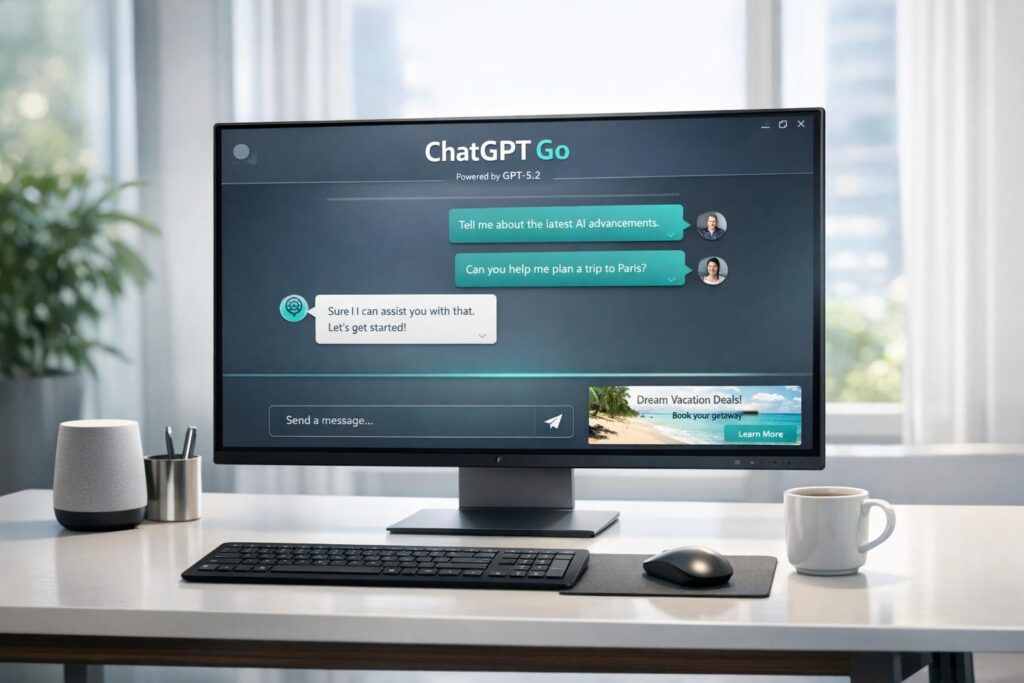 OpenAI Launches New ChatGPT Go Plan Featuring GPT-5.2 and Ads